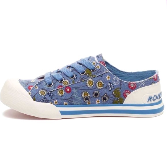 NEW ROCKET DOG Blue & Pink Jumpin’ Bexley Sneaker - Women - Picture 2 of 5